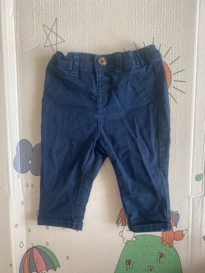 Pantalon marine Kiabi