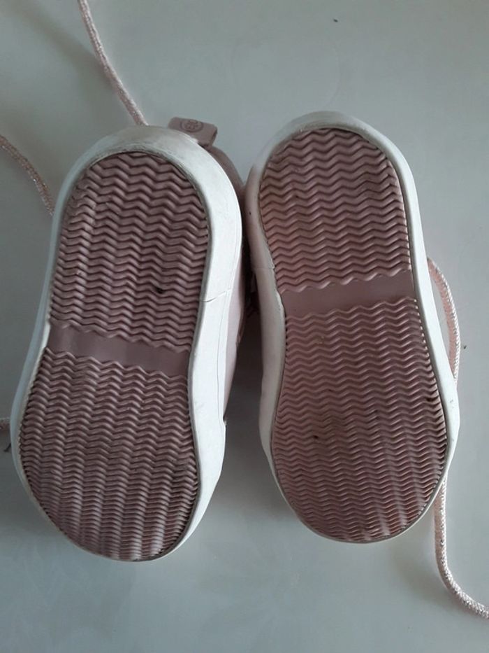 Chaussures / tennis bébé fille rose obaibi - pointure 21 - photo numéro 3