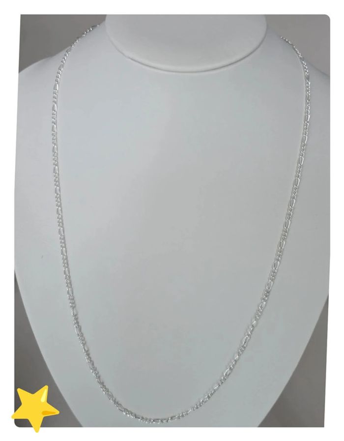 Collier maille figaro 2mm 60cm - photo numéro 2