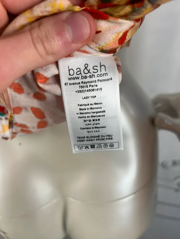 Top Court Rose Ba&sh T.2 / M neuf - photo numéro 6