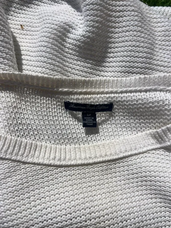 Super petit haut blanc vintage pour le printemps - taille S - photo numéro 3