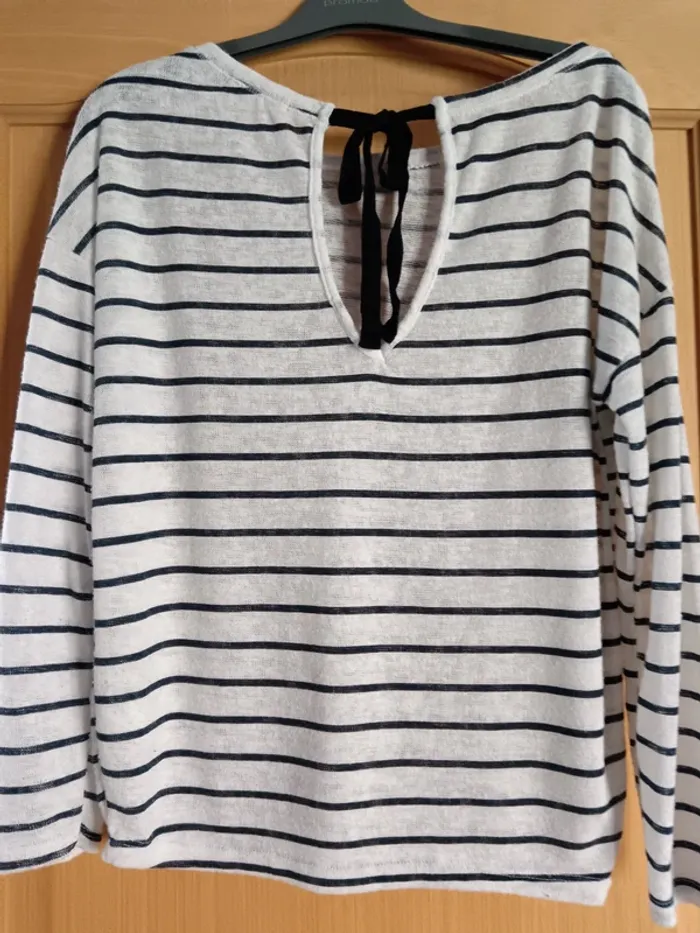 Tee-shirt marinière Bershka - photo numéro 2