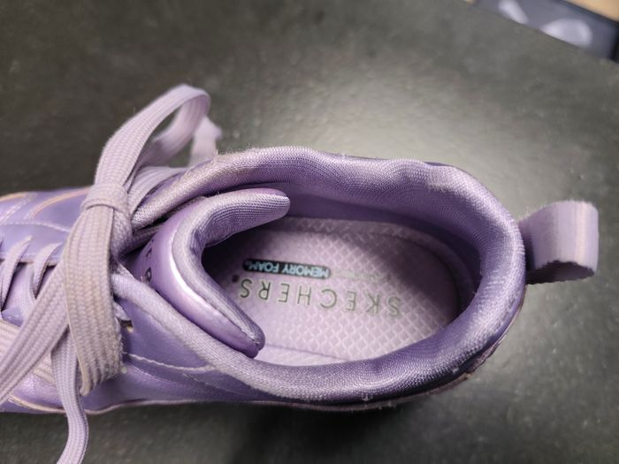 Skechers violet métallique 36 basket filles - photo numéro 7