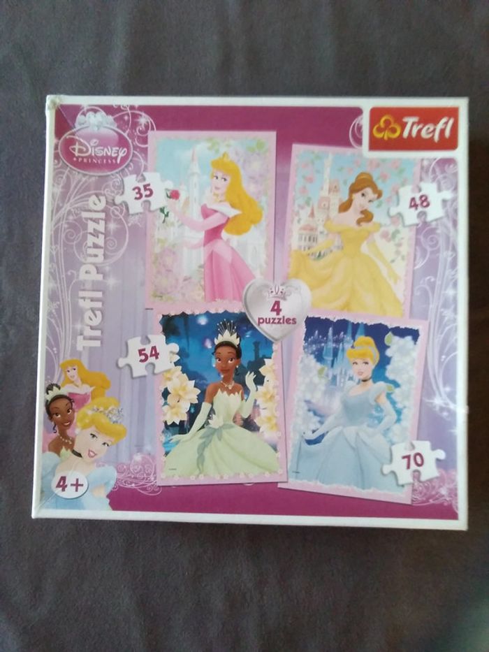 Lot de 4 puzzles "Princesses Disney"
