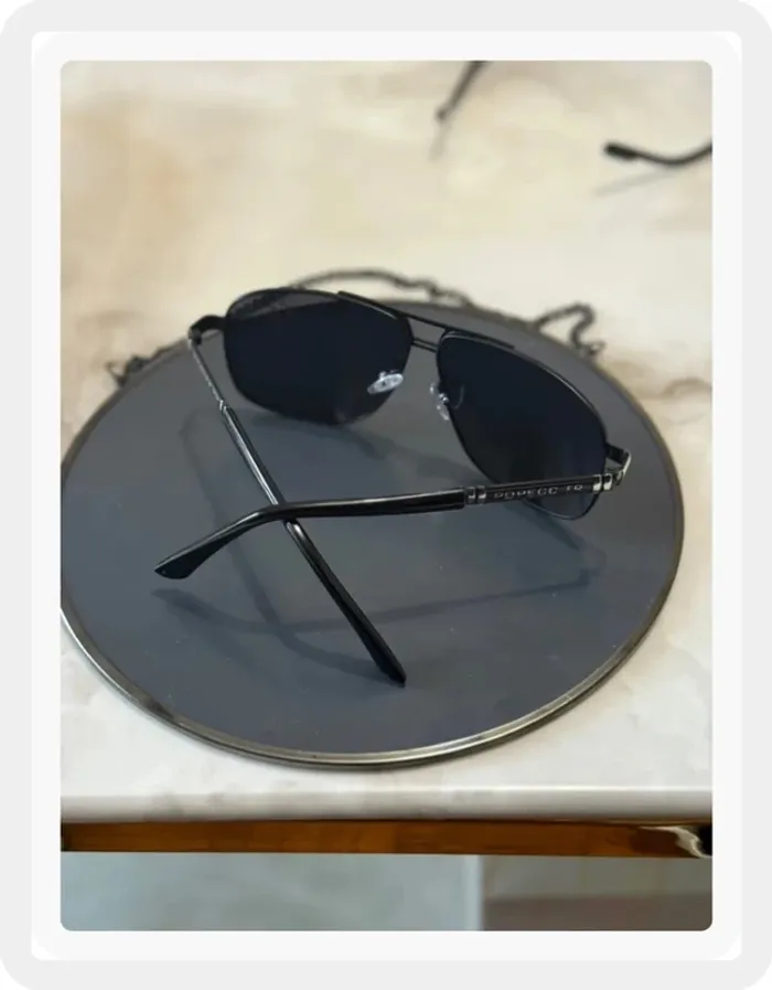 Lunette de soleil aviateur noire - photo numéro 4