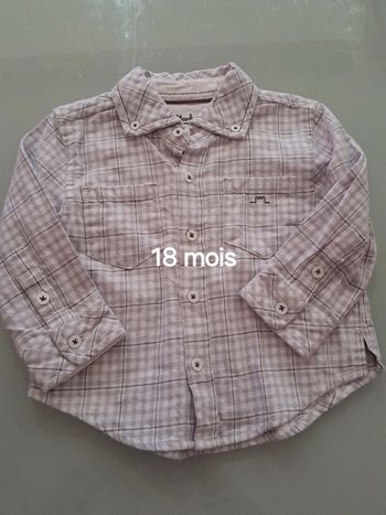 Chemise fille 18m