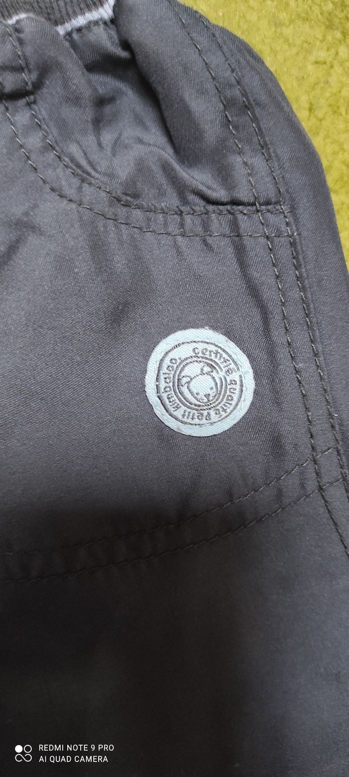 Pantalon en toile matelassé à l'intérieur Petit Kimbaloo 12 mois - photo numéro 4