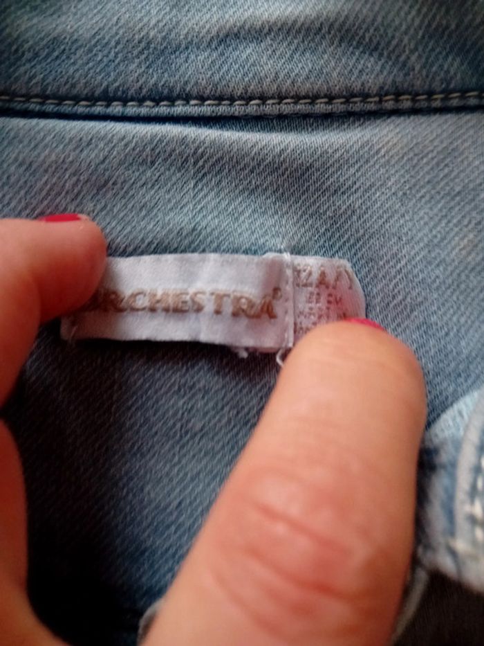 Veste jean 12 ans orchestra - photo numéro 3