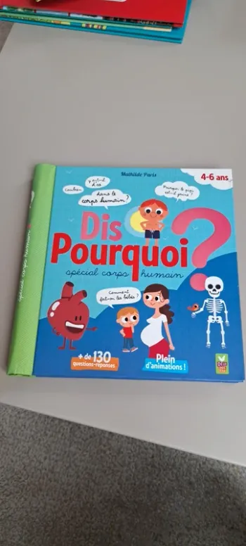 Livre Dis Pourquoi, corps humain,  neuf