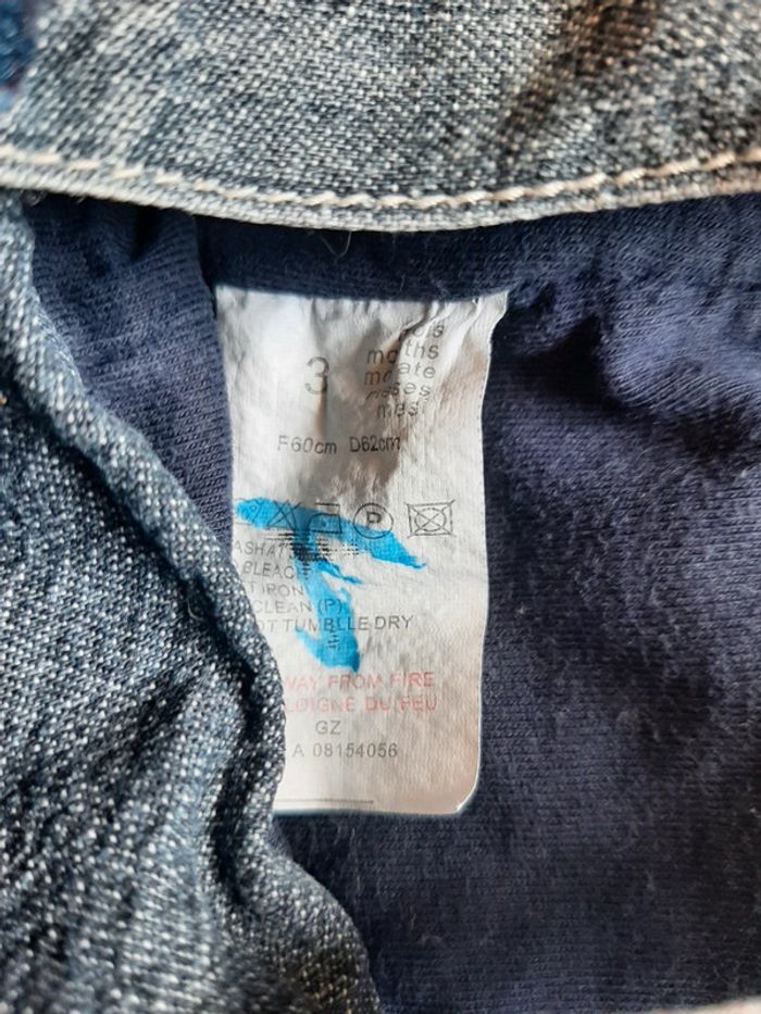 Salopette en jeans 3mois - photo numéro 3