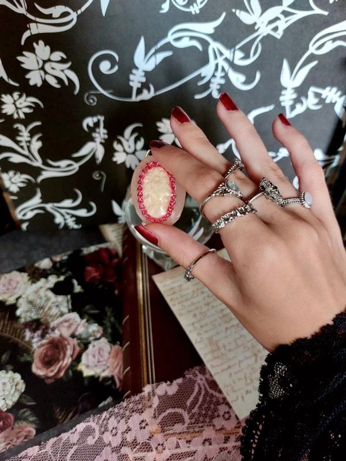 Magnifique pendentif style camée vintage - photo numéro 4