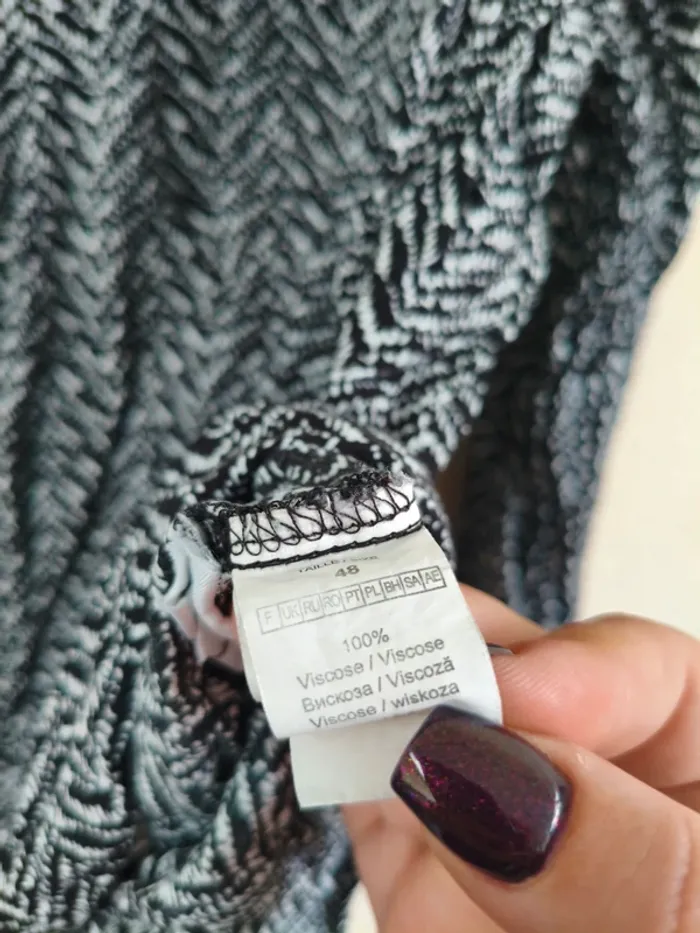 Tunique noire et blanche - LLDR - taille 48 - photo numéro 5