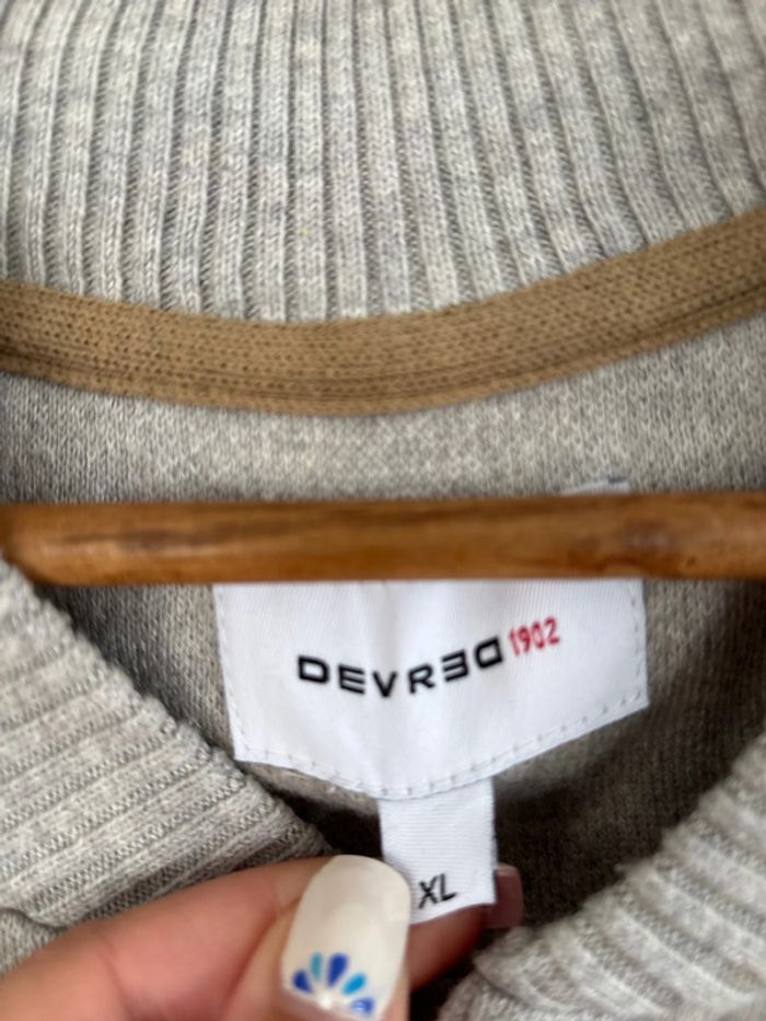 Pull gris à boutons Devred taille XL - photo numéro 2