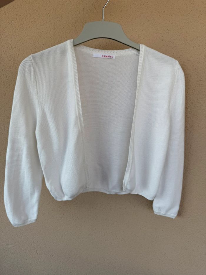 Gilet en maille blanc