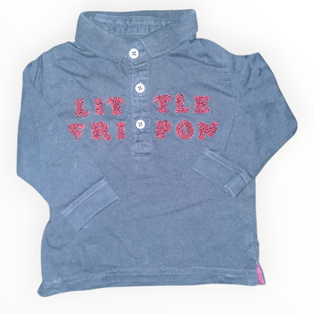 Polo manches longues - Vertbaudet - 3 mois 