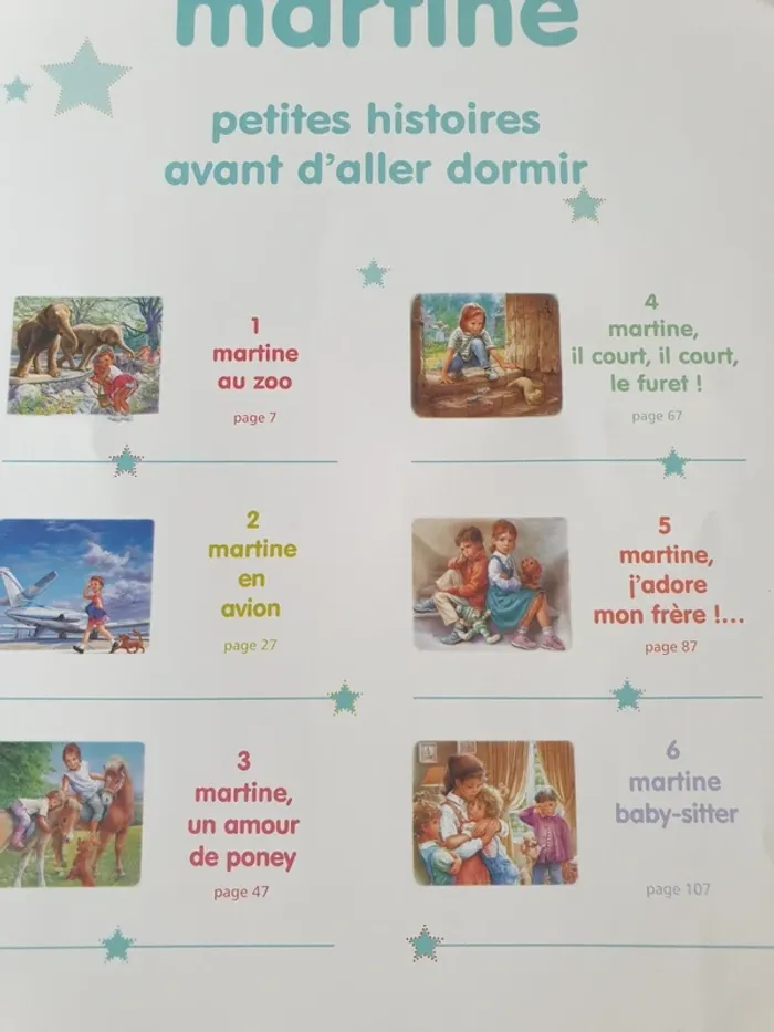 6 histoires Livre Martine - photo numéro 3