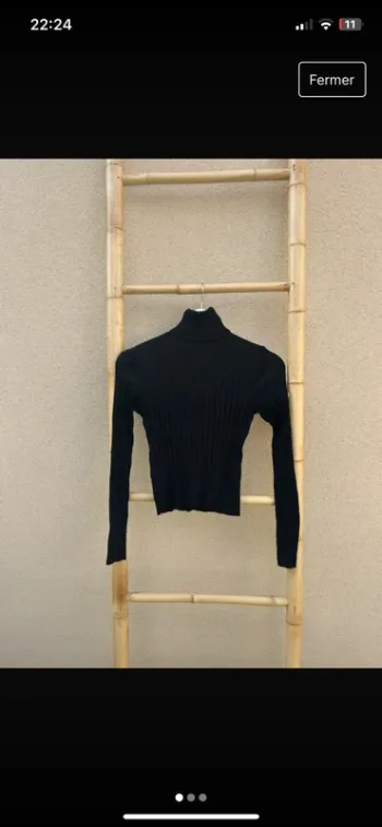 Pull col roulé
