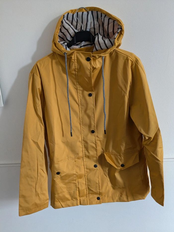 Veste coupe vent imperméable jaune M