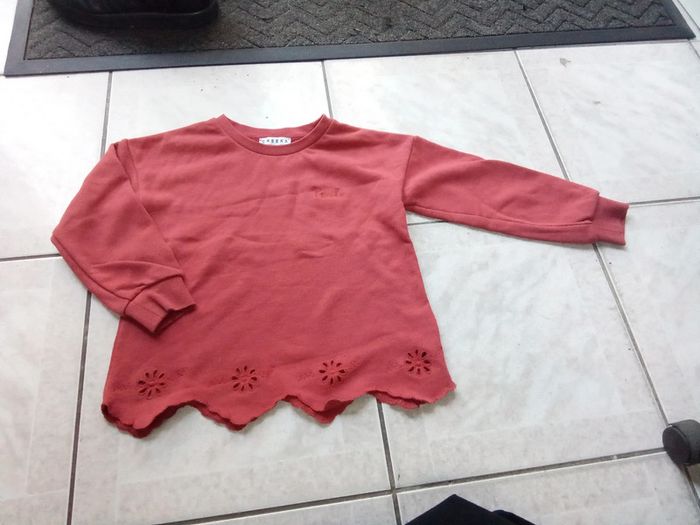 Sweat bordeau creeks broderie 5 ans