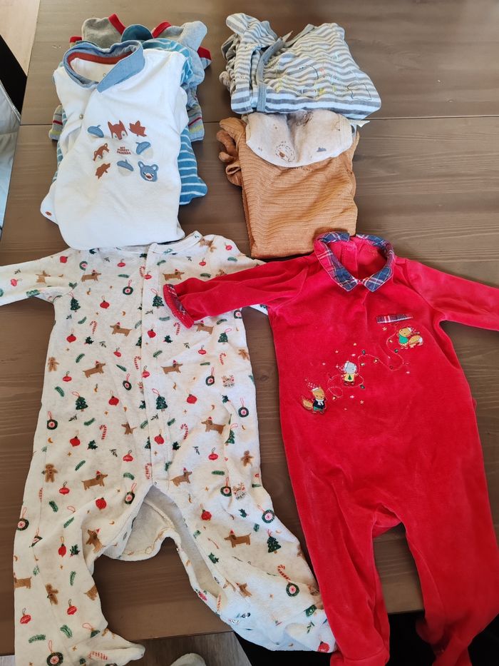 Lot 8 pyjamas 6 mois garçon