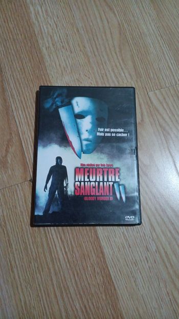 Dvd film d'horreur Meurtre sanglant