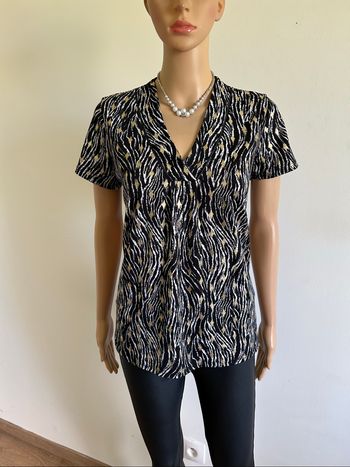 Blouse imprimée à manches courtes Morgan taille M jamais portée