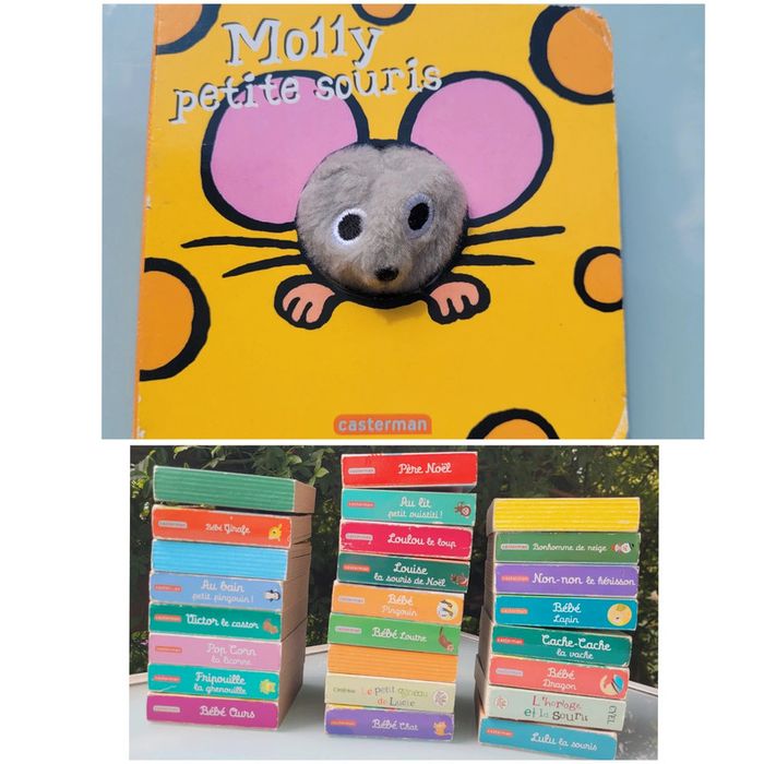 Livre Marionnette, éditions Casterman 🧀 Molly petite souris 🐀 75