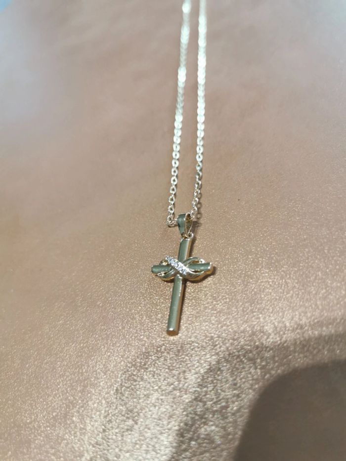 Collier et pendentif spirituel croix chrétienne - photo numéro 3