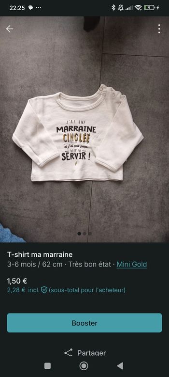T-shirt ma marraine 