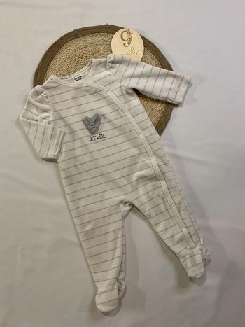 Pyjama fille velours ouverture avant