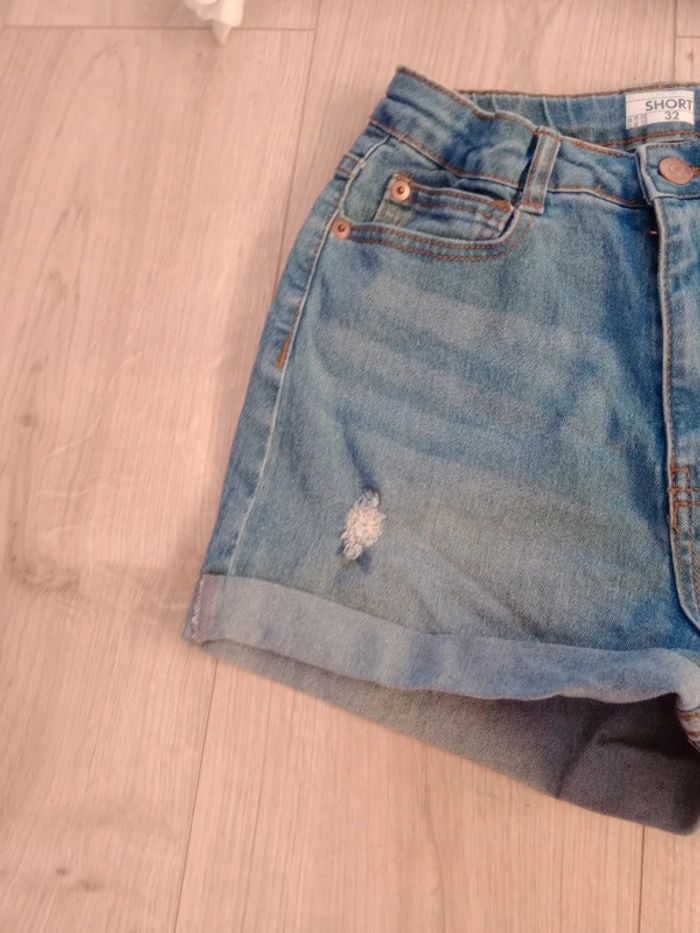 Short fille 32 jeans c84 - photo numéro 3