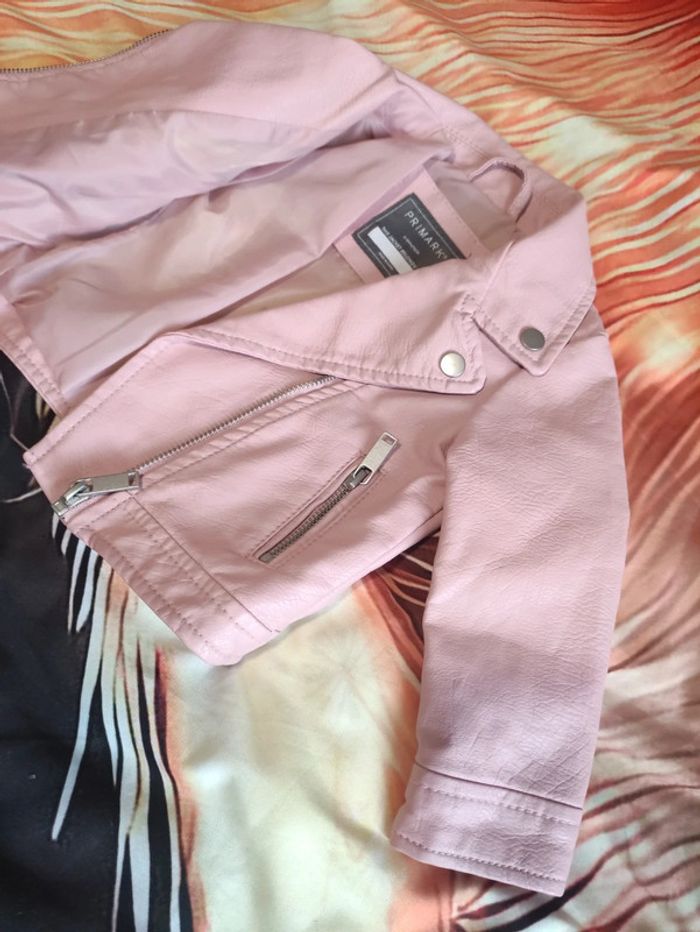 Manteau blazer rose pâle 6 mois - photo numéro 5