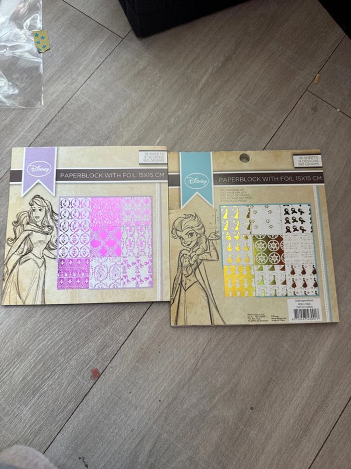 Bloc papier princesse Disney 15x15