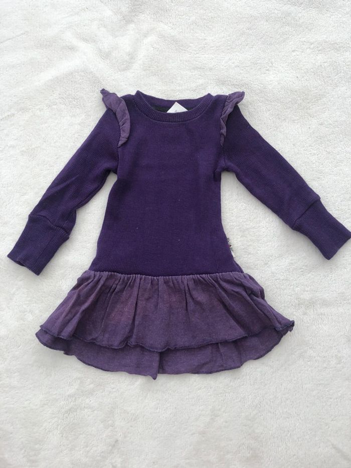 Robe fairy manymonths S/M laine merinos coloris plume - photo numéro 6