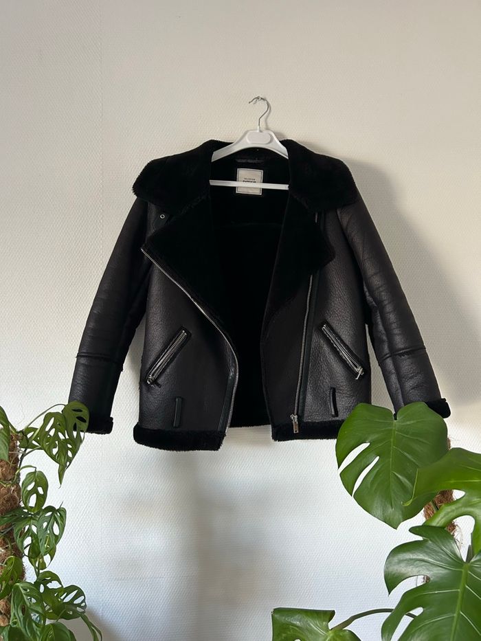 Manteau noir fourré - photo numéro 6