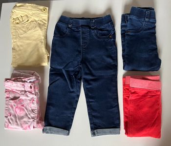 Lot 5 pantalon 18 mois