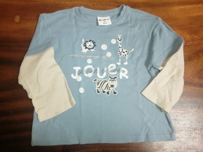 T shirt manches longues garçon - photo numéro 2