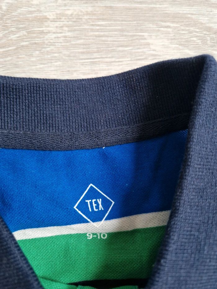 Polo rayé neuf Tex 9-10 ans - photo numéro 2
