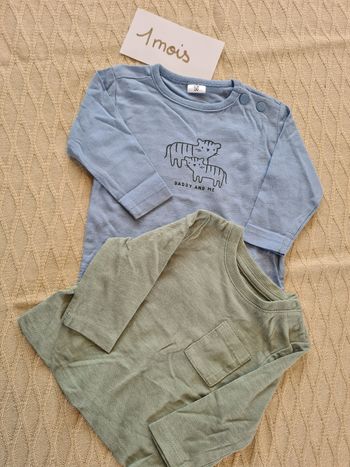 Lot 2 tshirt manches longues