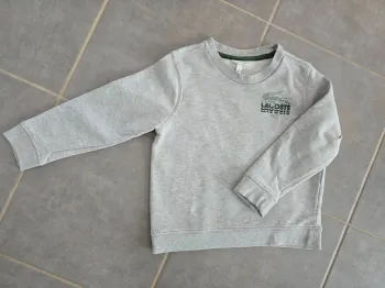 Sweat gris Lacoste