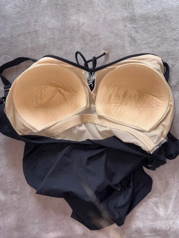 Maillot de bain noir une pièce femme taille 40 Dolores Cortés en très bon état - photo numéro 7