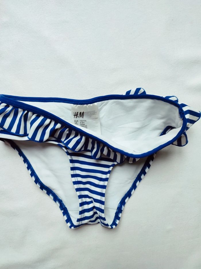 Bas de maillot de bain 4/6 ans type marinière