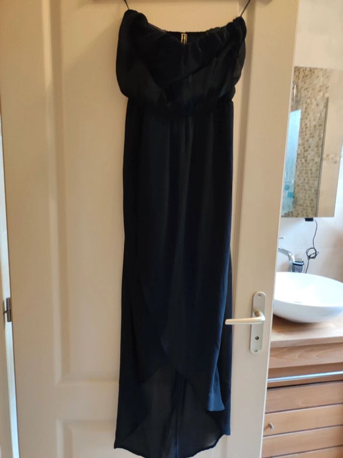 magnifique robe bustier noir stradivarius - photo numéro 6