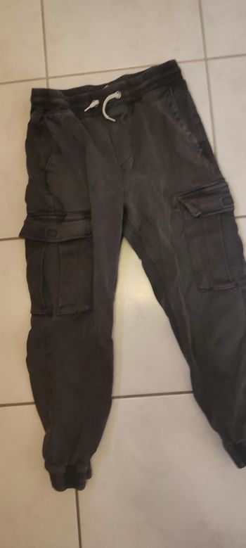 Cargo gris delavé 12 13 ans garcon