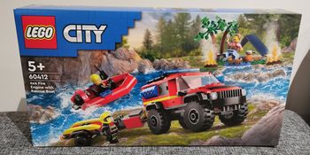 Lego City Camion de pompiers 4*4 et canot de sauvetage neuf jms ouvert