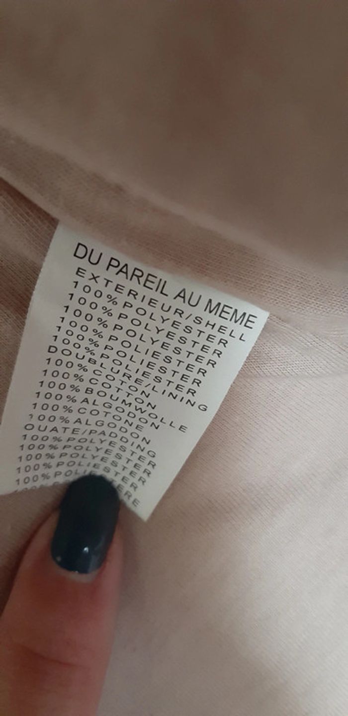 Veste polaire beige doublée molletonnée à capuche amovible DPAM 4-6 mois - photo numéro 9