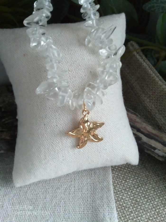 Bracelet pierres naturelles de cristal de roche - photo numéro 2