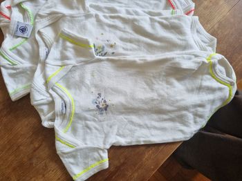 Lot de bodies bébé fille petit bateau 
