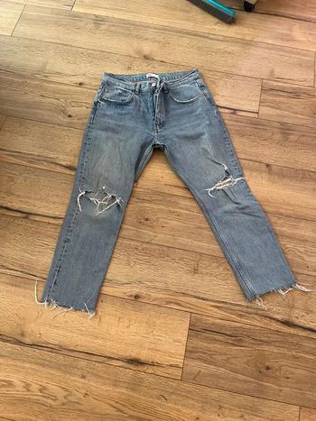 Jeans destroy coupe droite