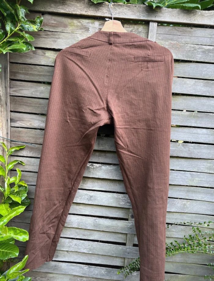 Pantalon femme marron/olive verte – Taille 44 - photo numéro 6